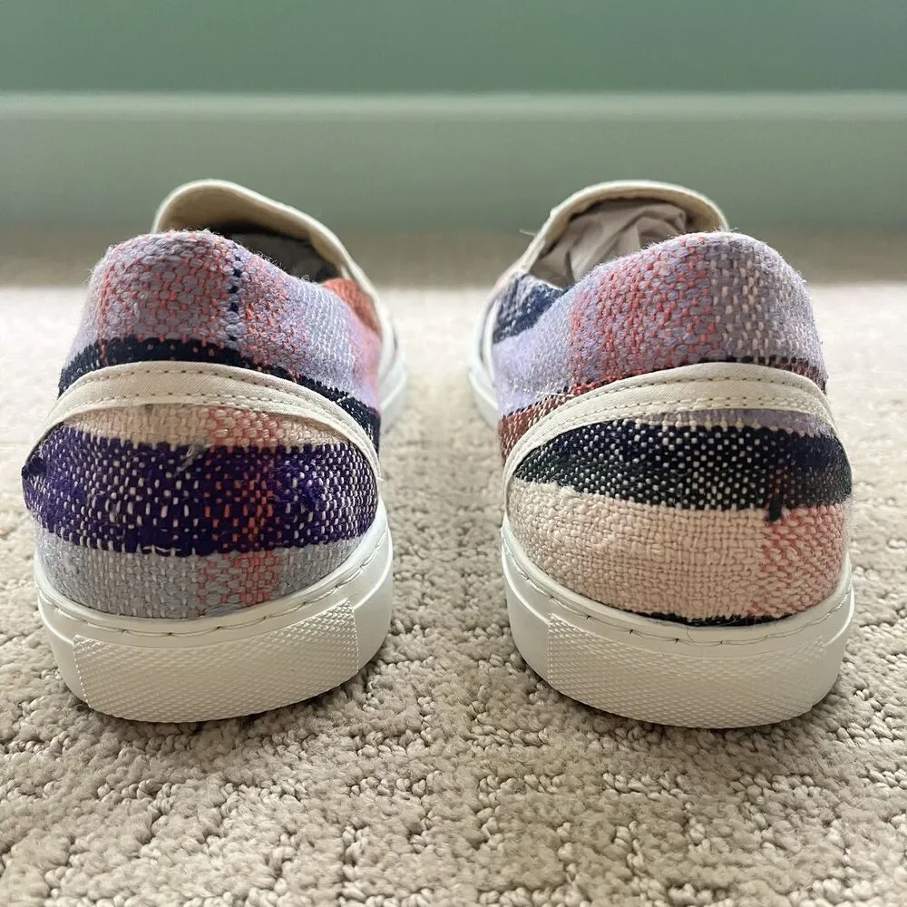 Farewell Frances PURPLE AND PINK BERBER SNEAKERS Wom Sz 10 Slip-on Eco-Friendly